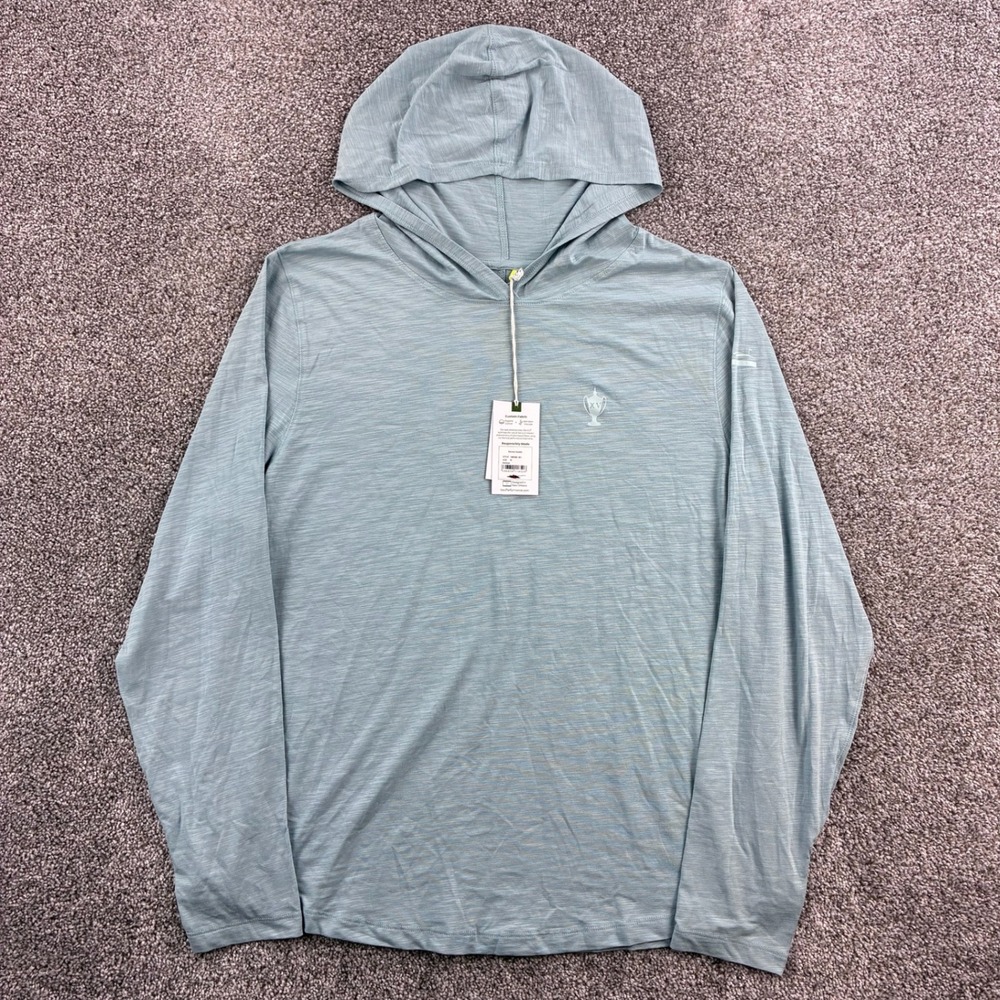 Tasc Recess Hoodie Women's XL Horizon Blue Organic Cotton Bamboo TW850S-461
